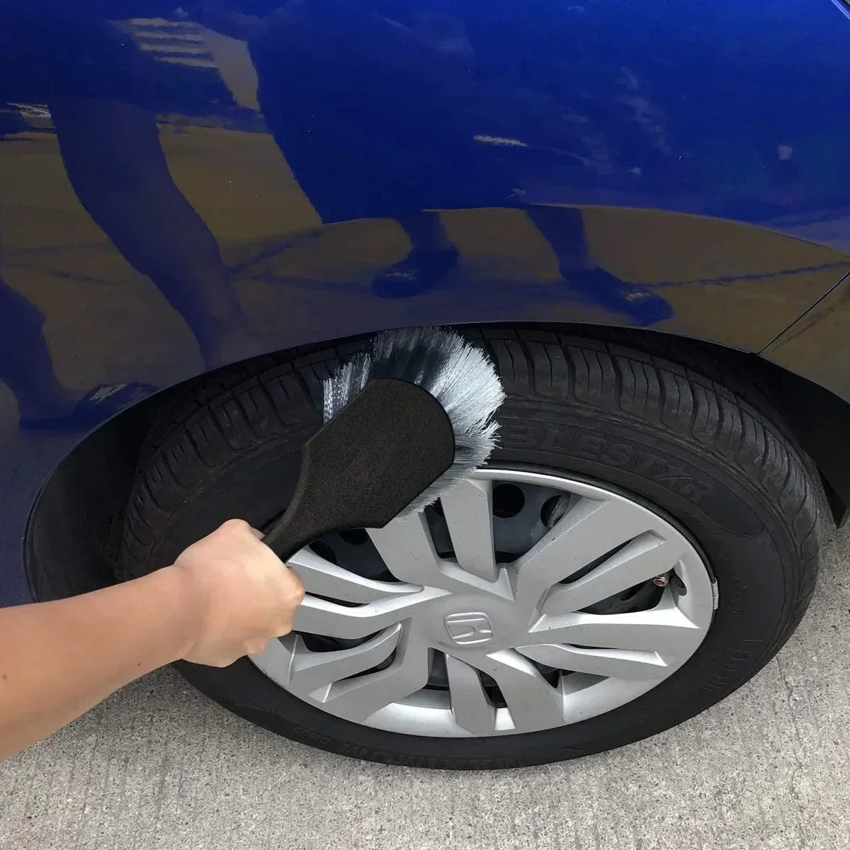 1PCS Car Tire Wheel Rim Cleaning Brush Detailing Brushes Wash Towel Kit Universal Wheel Tire Cleaning Accessories