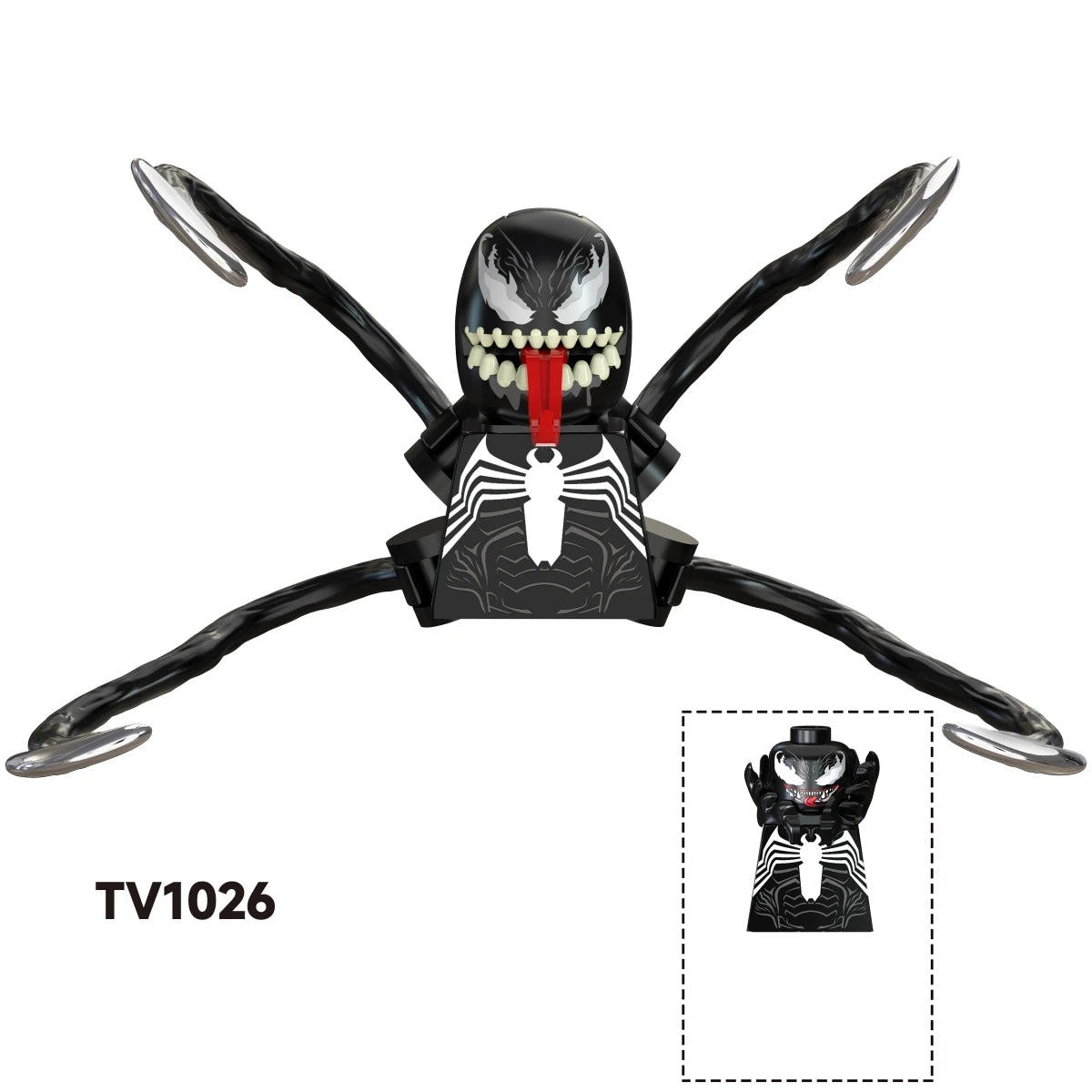 Blind Box Mini Building Blocks TV6203 Figures Big Goblin Spiderman Iron Man Venom Captain Hawk Deadpool Armor Christmas Gift Toy