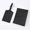 New Purple PU Leather Passport Holder Ticket Clip Passport Covers Luggage Tag Set Id Credit Card Holder Travel Wallet Unisex