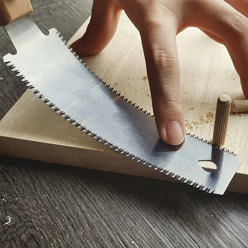 2pcs Japanese Pull Saw Set - Double-Side/Single Side Flush Cut Saw for Wood Cutting, Carpenters, Woodworkers