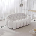 Bubble Couch, 78.74'' Curved Loveseat Couch, Memory Foam Bubble Sofa Round Lazy Floor Sofa, 3D Honeycomb Shape Curved, Custom