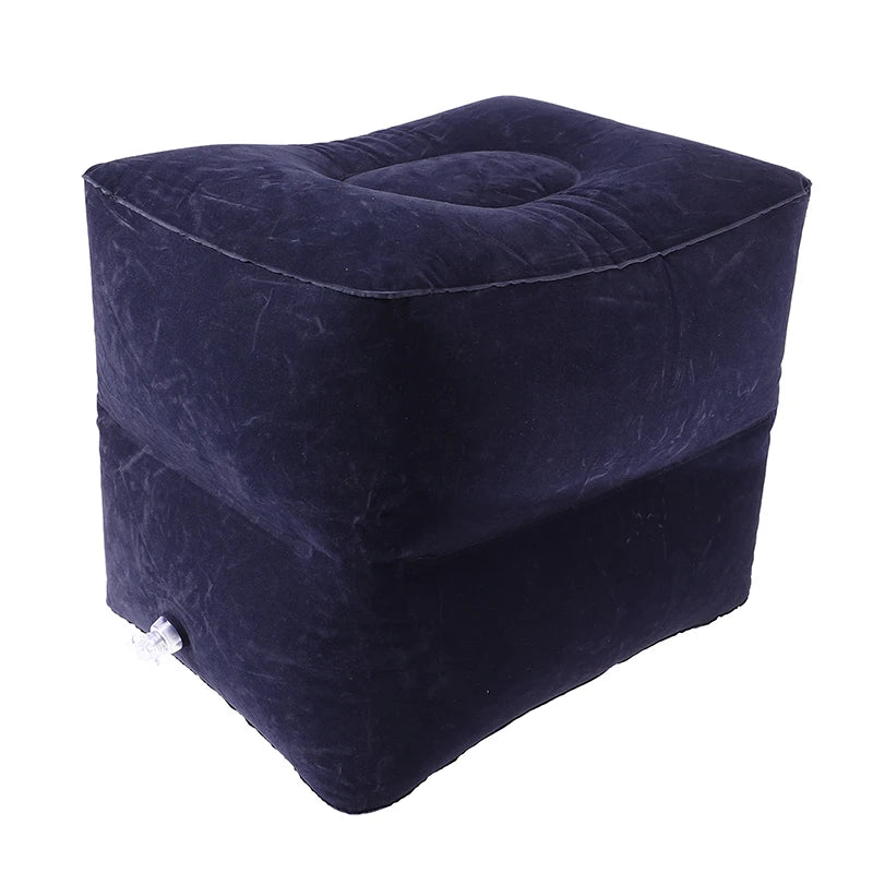 PVC Kids Flight Sleeping Footrest Pillow Resting Pillow On Airplane Cat Bus Pillow Inflatable Travel Foot Rest Pillow Foot Pad