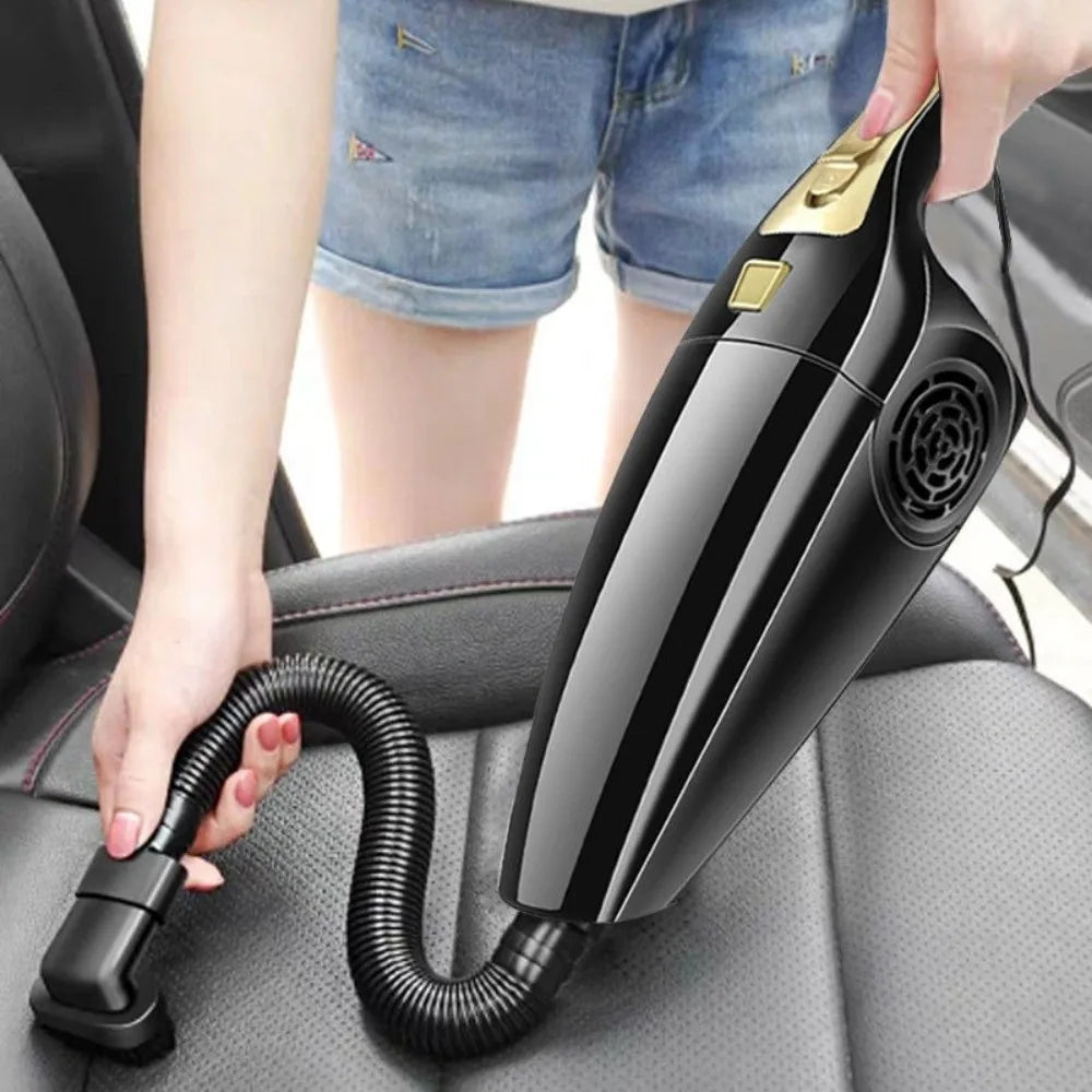 Cleaning Tool Wet and Dry Dual Use Car Vacuum Cleaner 120W High Suction Handheld Car Vacuum Plastic Portable Car Accessories Car