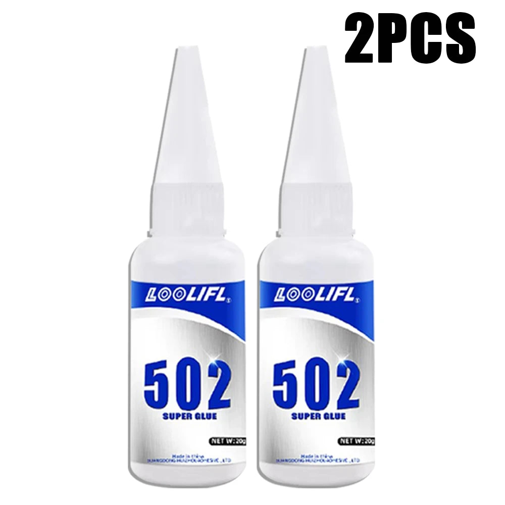 502 Super Glue Instant Adhesive Fast Strong Quick Dry Glue for Metal Plastic Wood Ceramic Rubber Jewelry DIY Repair Bonding Tool