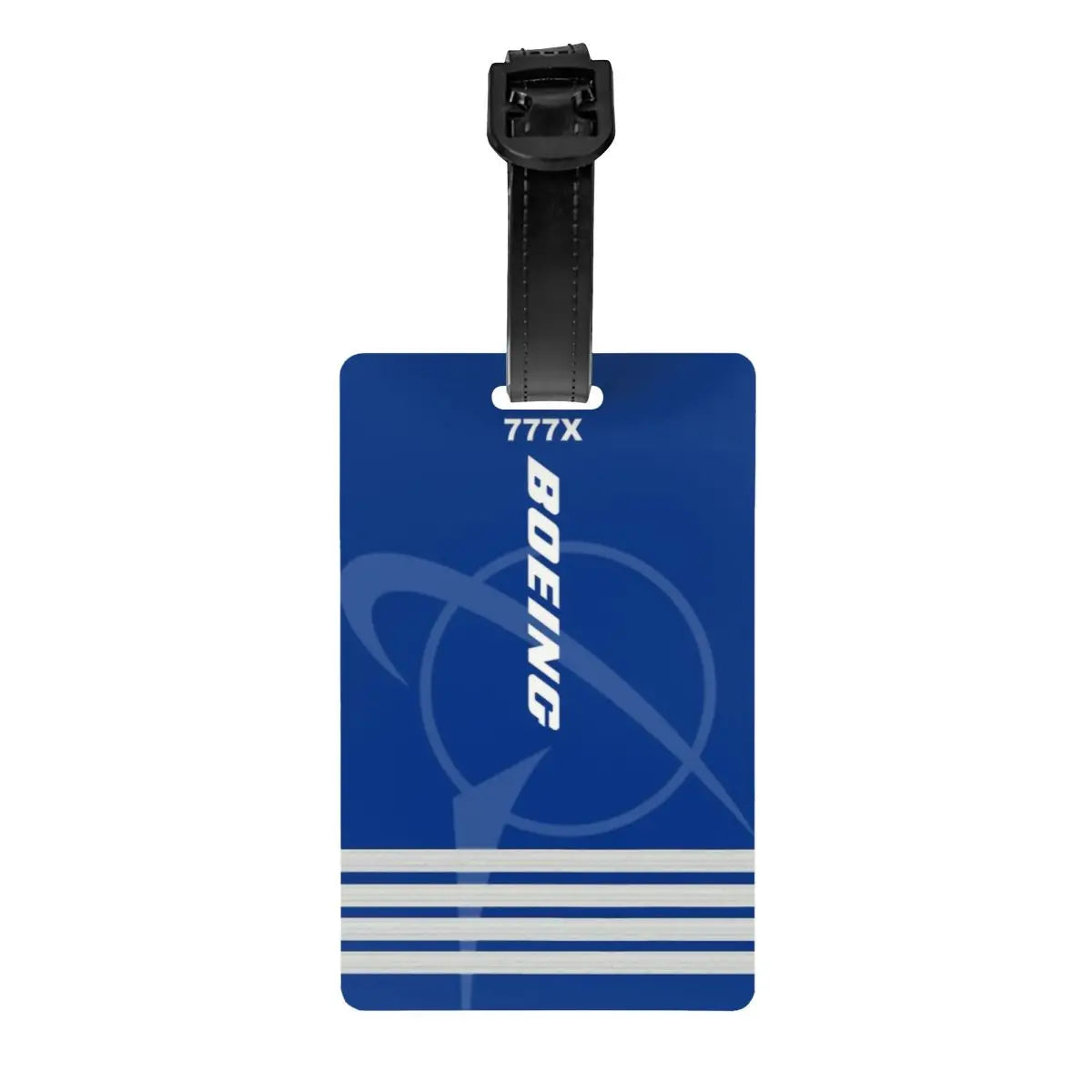 Custom Boeing 777X Captain Stripes Luggage Tags for Suitcases Aviation Aviator Flight Pilot Baggage Tags Privacy Cover ID Label