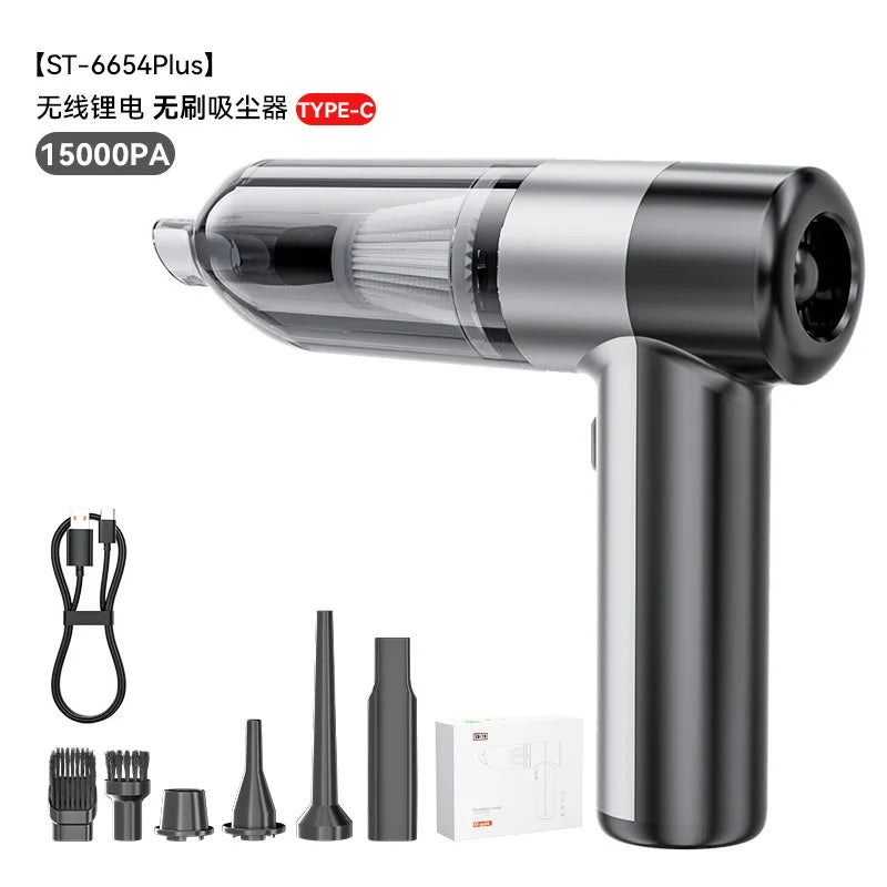 New large vacuum cleaner mini handheld wireless suction and blowing integrated trolley portable