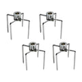 Heavy Duty Barbecue Utensils Set Stainless Steel Rotisserie Forks for Grilling Steak Beef Chicken on Charcoal Grill