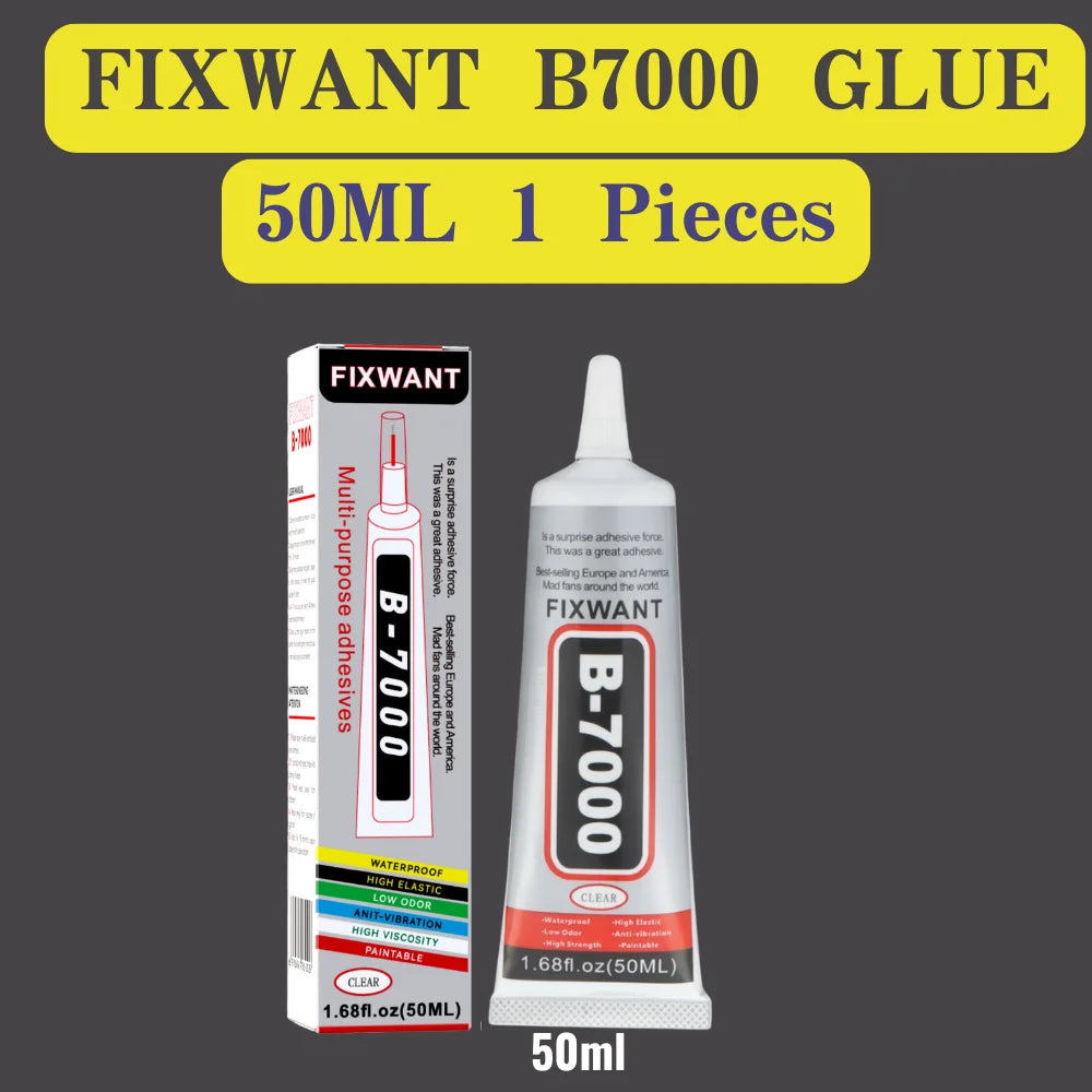 FIXWANT B-7000 Clear Phone Screen Repair Glue B7000 Universal Diamond DIY Adhesive With Precision Applicator 15/25/50/110ML