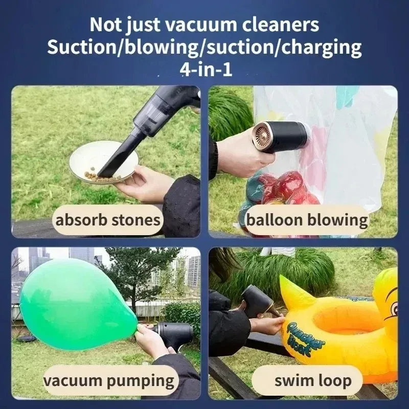 Car Vacuum Cleaner Strong Suction Mini Portable Wireless Vacuum Cleaners Powerful Cleaning Machine for Car Home Cleaning Machine