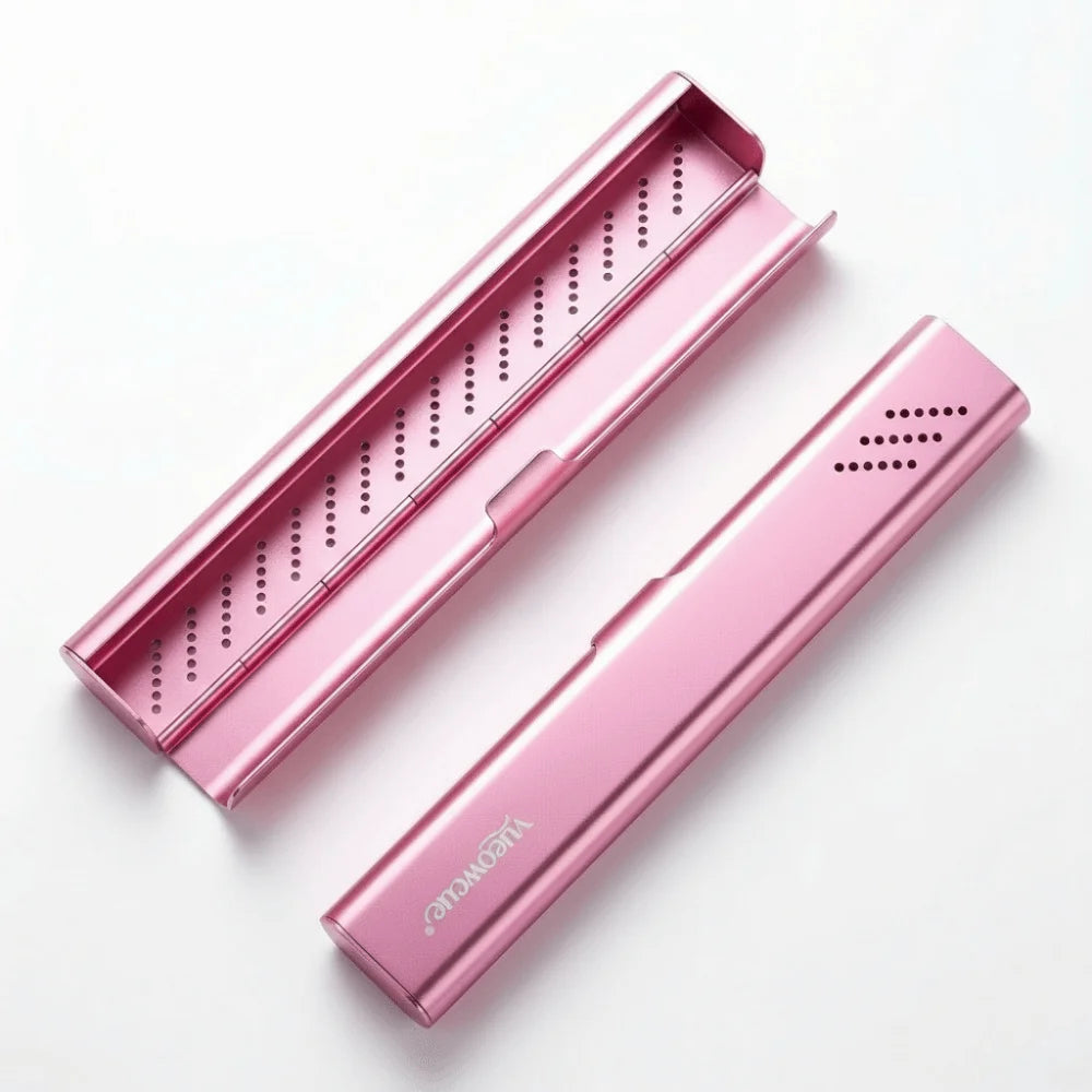 Aluminum Material Aluminum Toothbrush Case Empty Design Portable Size Travel Toothbrush Holder Durable Construction