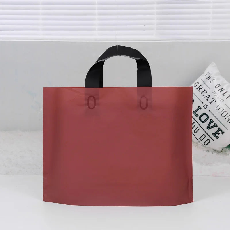 50Pcs Customized gift bags for birthday party wedding plastic bags candy gift boxes for clothes packaging bags for printing logo