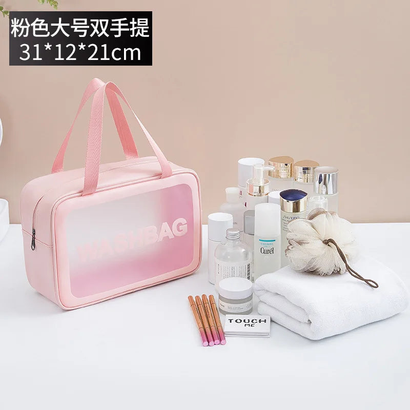 Waterproof Large Capacity Cosmetic Bag Separate Wet And Dry Travel Toiletry Storage Bag Portable Shower Makeup Storage Bag