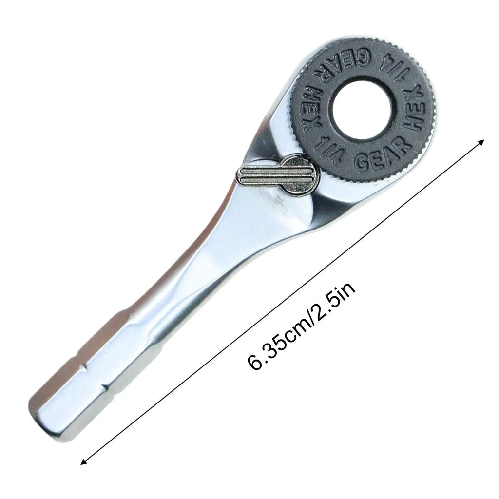 Small Ratchet Portable Ratcheting Wrench Furniture Assembly Supplies for Bicycle Electronics Car RV Camper Toy Appliance Repair