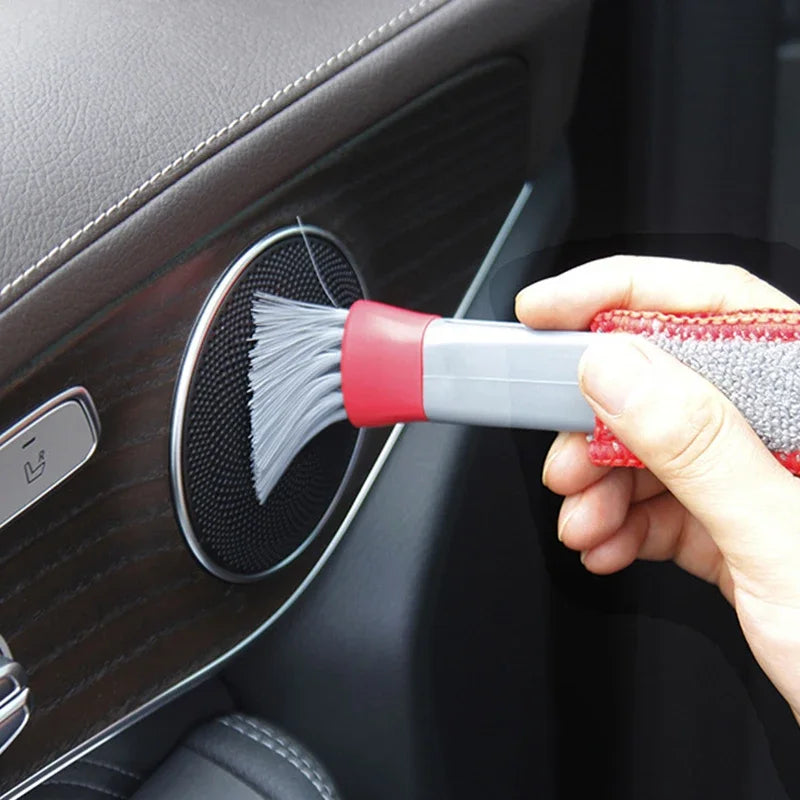 2Pcs Car Interior Cleaning Brush Detailing Brushes Car Air Vent Dashboard Blinds Keyboard Dust Removal Brush Auto Cleaning Tool