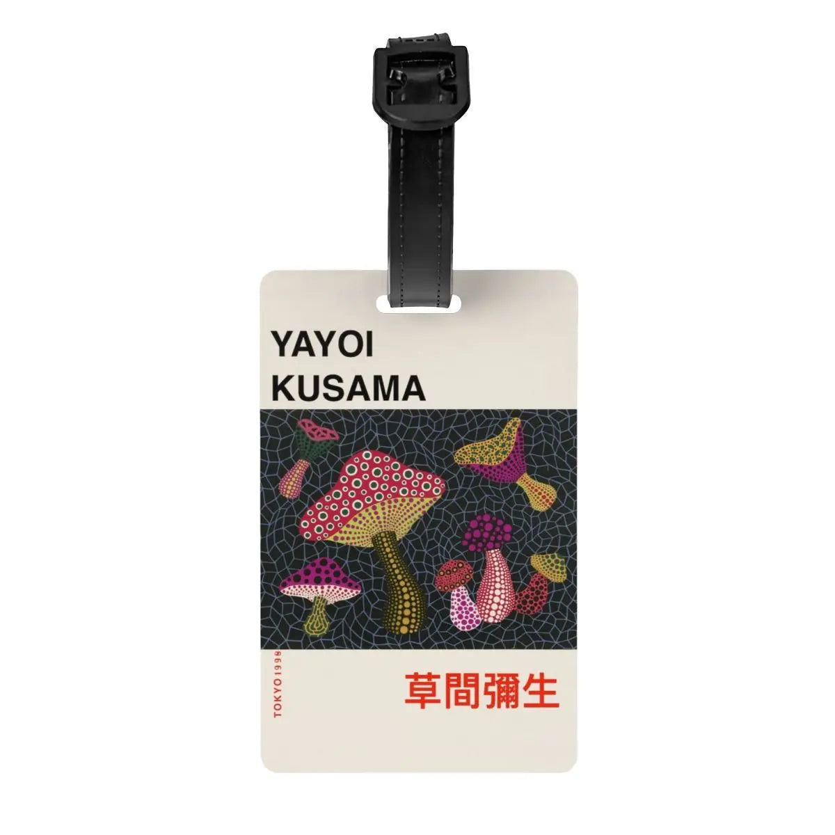 Custom Yayoi Kusama Abstract Painting Luggage Tag Privacy Protection Baggage Tags Travel Bag Labels Suitcase