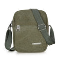 Men's Casual Canvas Shoulder Bag Crossbody Phone Pouch Small Backpack Leisure Tote Handbag for Men