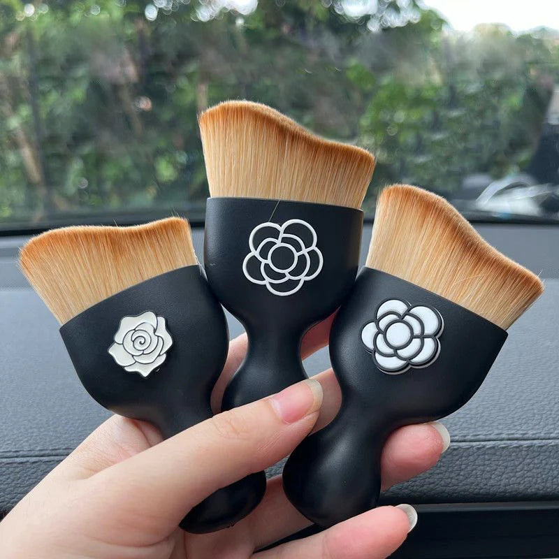 Camellia Flower Car Interior Cleaning Detaling Brush Air Conditioner Outlet Cleaning Brush Crevice Dust Removal Artifact Brush