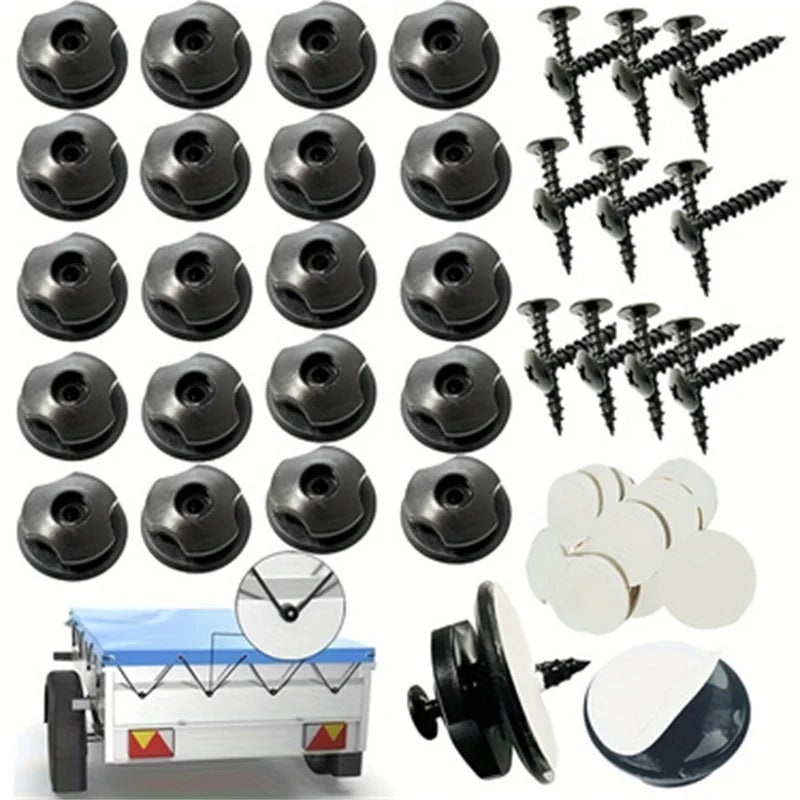 4 Pieces of Luggage Net Trunk Car Specific Hooks 3 Installation Methods Car Modification Hooks Practical Tools