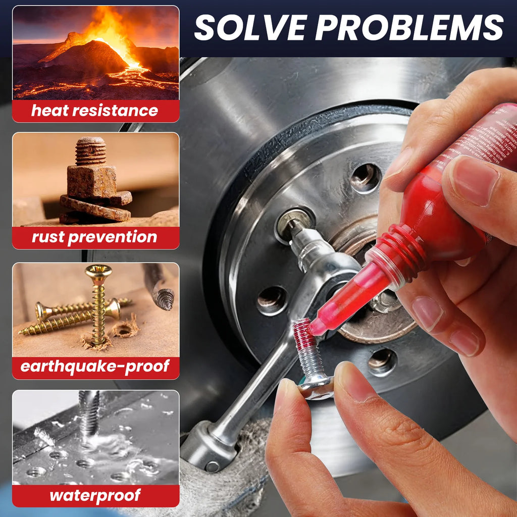 271 screw adhesive 50ml high-strength industrial adhesive, heat-resistant and vibration-resistant adhesive, detachable.