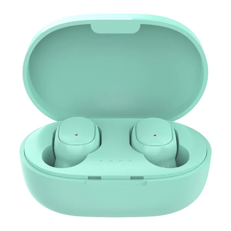 Bluetooth True Wireless Earbuds Rich Stereo Sound Integrated Mic Portable Charging Case Fitness Running Headset