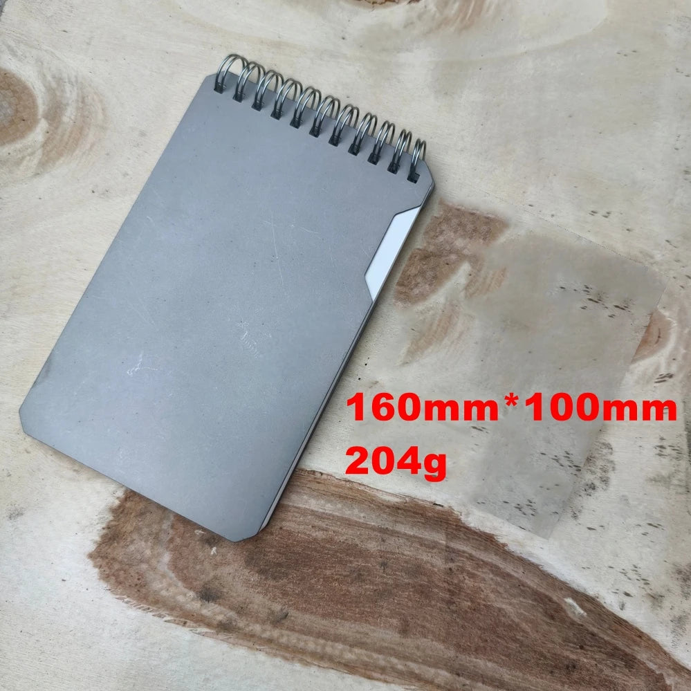 EDC Titanium Alloy Notepad Portable Recyclable Tools Outdoor DIY Survival Camping Gear EDC Multifunction Tools