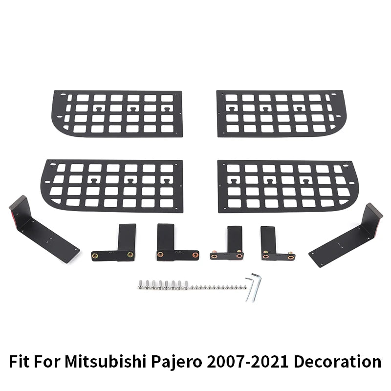 HEBE Car Trunk Window Sill Storage Enclosure Storage Box Rack for Mitsubishi Pajero 2007-2021 Accessories