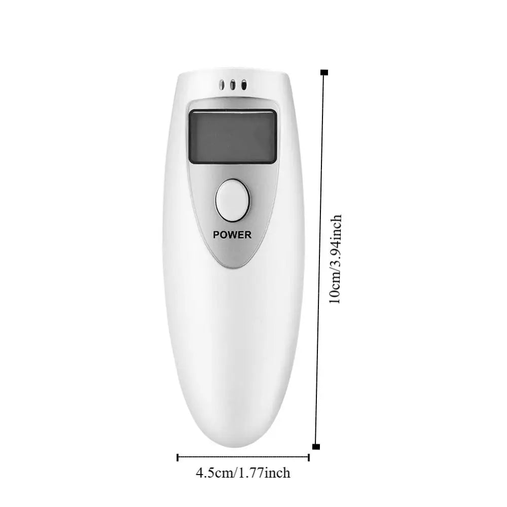 LED Digital Display Breathalyzer Analyzer Plastic Portable No Contacted Digital Breathalyzer Widely Used Durable