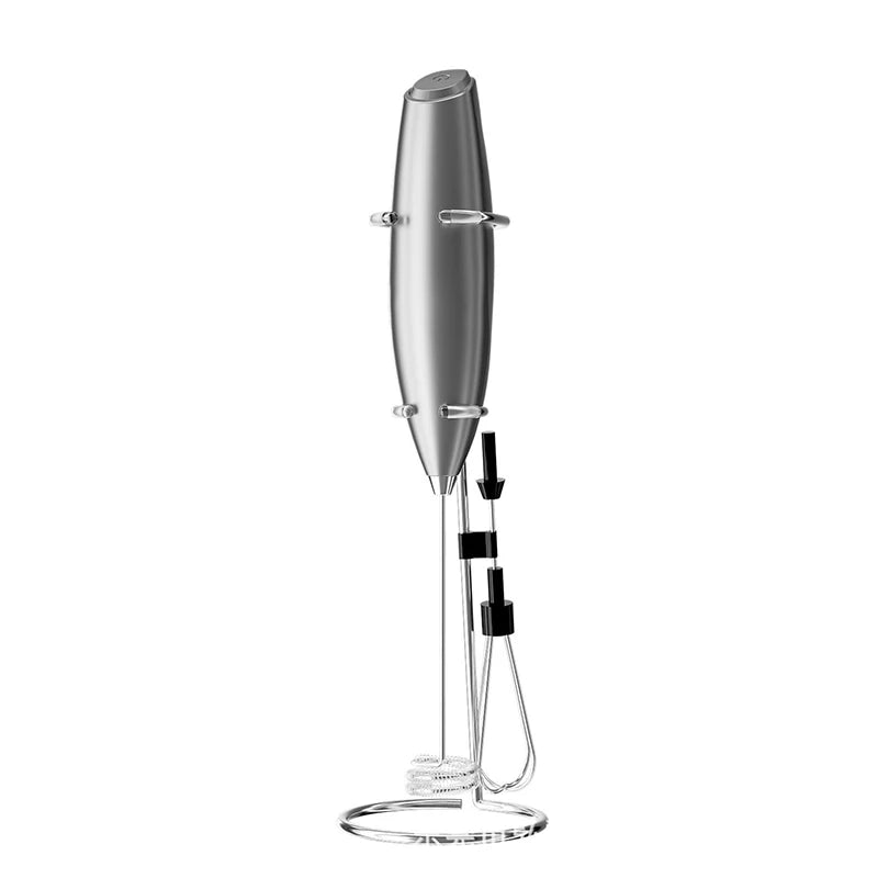 "LMETJMA Powerful Milk Frother Handheld Electric Foam Maker Coffee Whisk Drink Mixer For Cappuccino Frappe KC0471