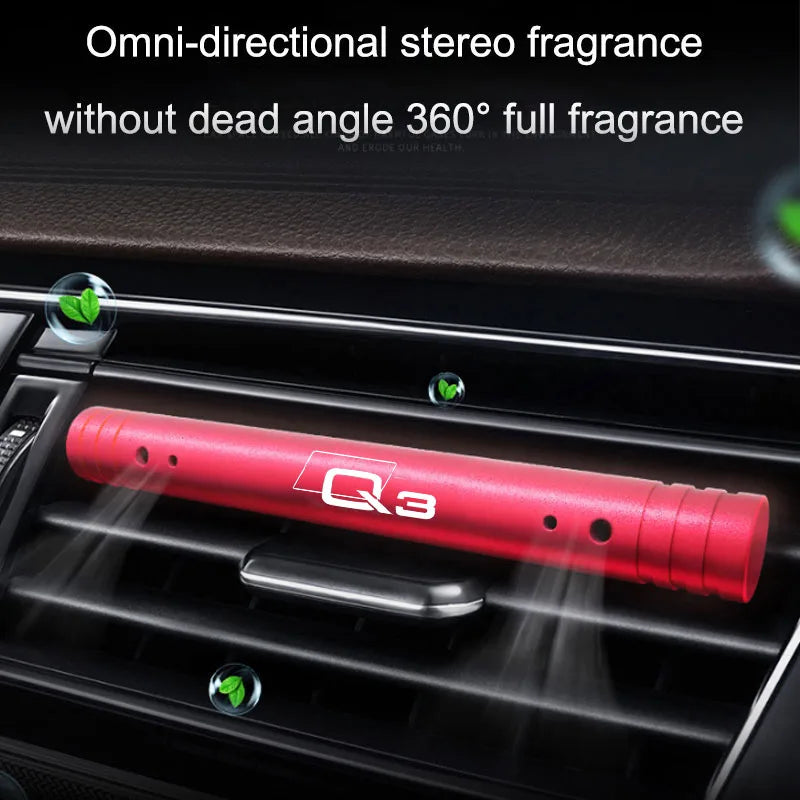 Car aromatherapy clip solid creative car aromatherapy health metal car aromatherapy stick small For Audi Q3 Car Accessorie