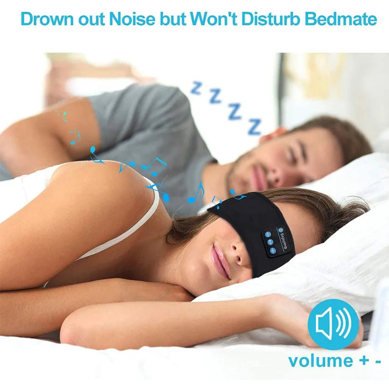 Wireless Headphones Sports Sleeping Headband Elastic Bluetooth Earphones Music Eye Mask Thin Soft Elastic Comfortable Headbands