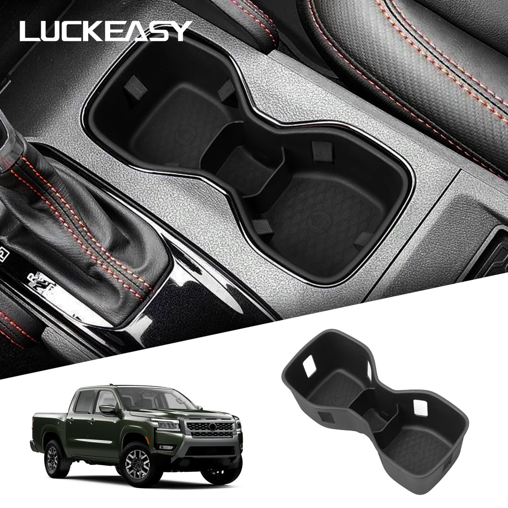 for Nissan Frontier 2022-2025 Central Console Water Cup Holder Car Interior Accessories Drinks Holder Storage Case