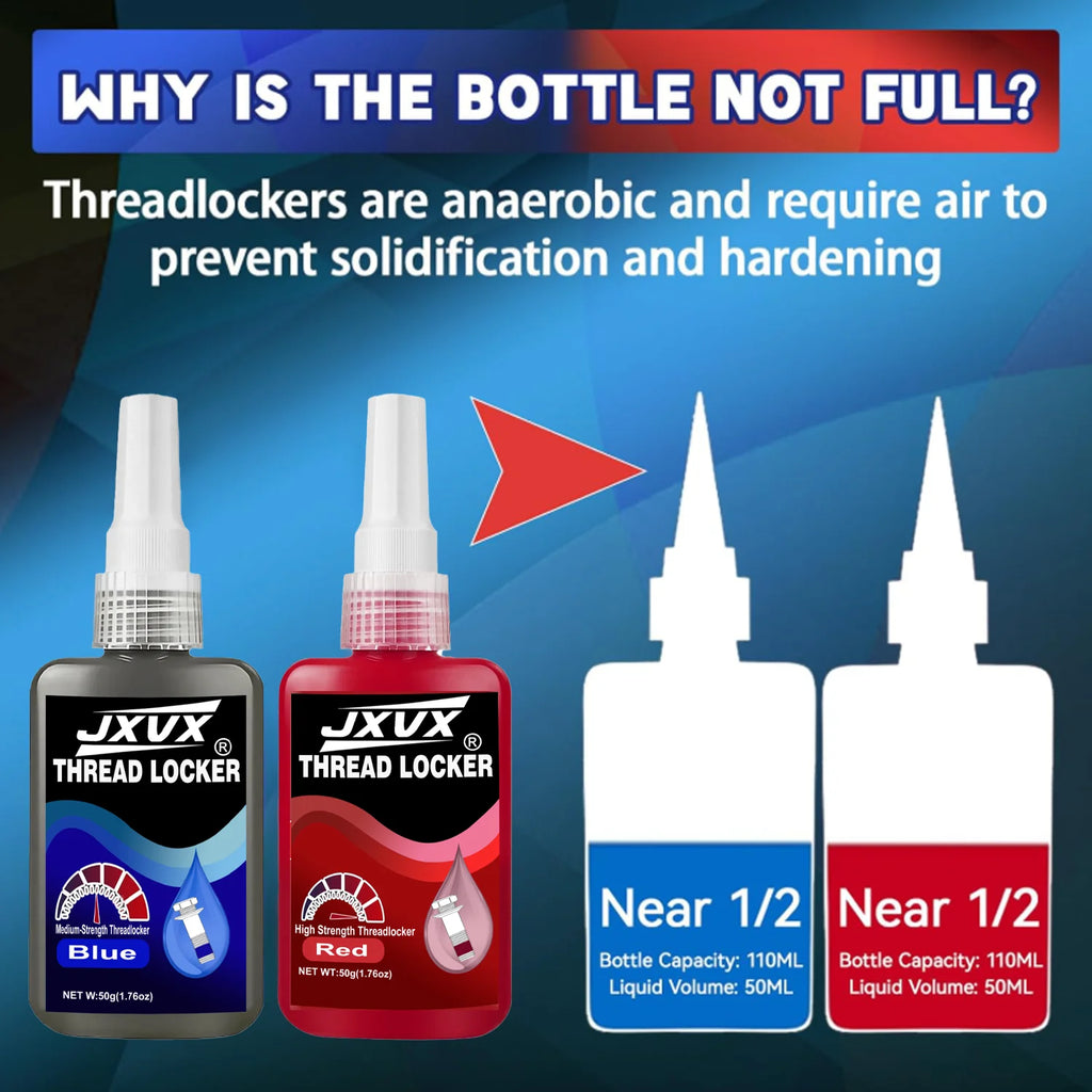 243/271, Fast-Drying, Medium-High Strength Anaerobic Epoxy Adhesive for Thread Fastening, Removable, for Screws and Nuts; Anti-L