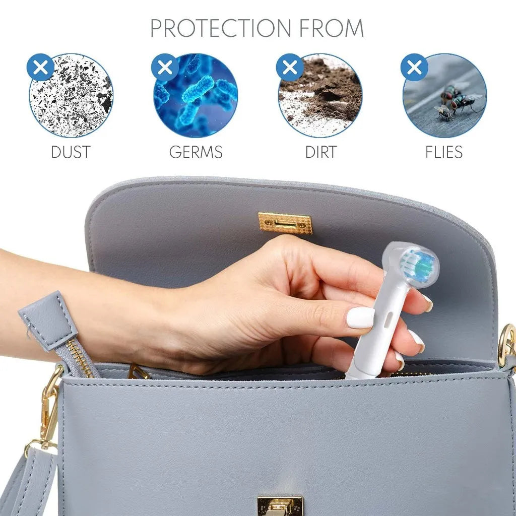 4 Pack Travel Electric Toothbrush Protective Cover Case Oral Hygiene Toothbrush Head Cap Suit for Portable Toothbrush