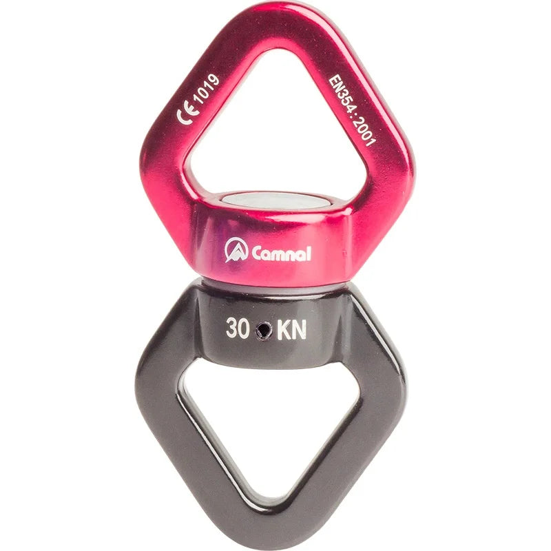 30kN Gimbal Wheel Fixed Rotating Wheel Connector Ring Device Universal Yoga Climbing Wheel Two-Way Hanging Camping Hiking
