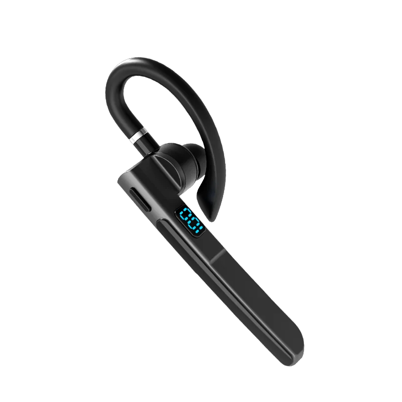 Ear-hook Headphones Bluetooth 5.3 Earphone Business Wireless Headset LED Display HIFI Stereo Noise Reduction Earbud for Phone