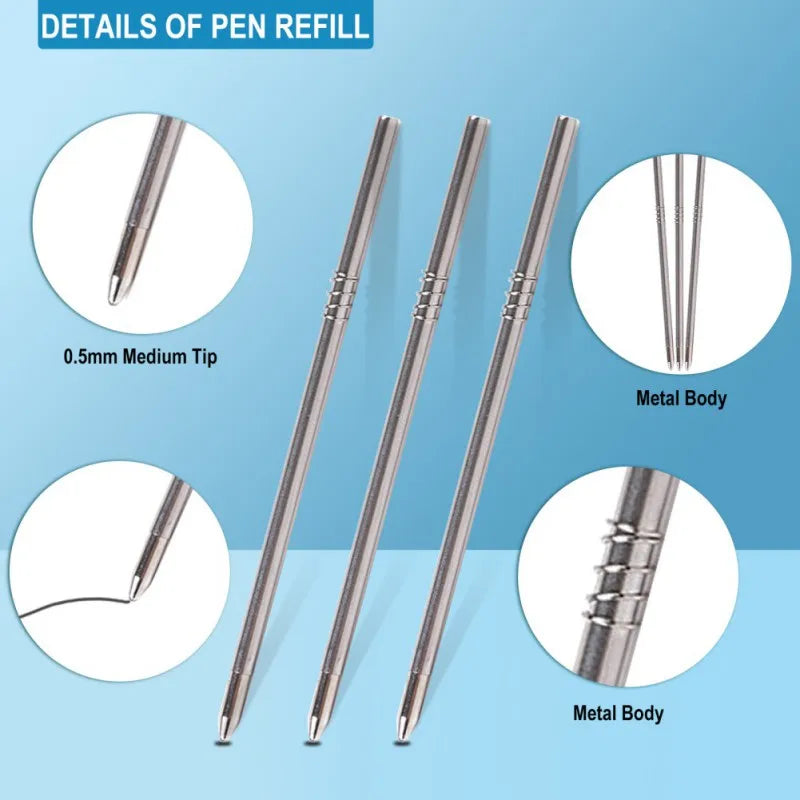 Pure Titanium Mini Bolt Pen EDC Portable Keychain Pen Travel Metal Ballpoint Pen