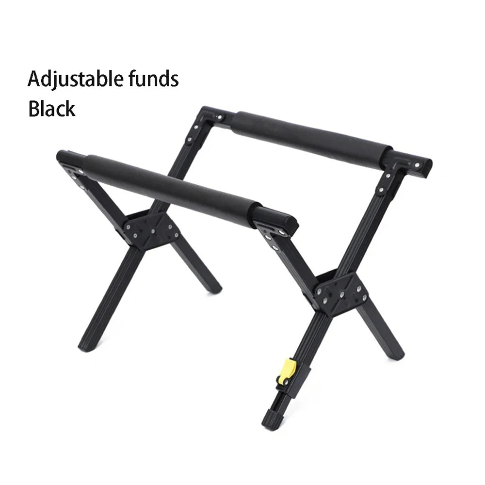 Outdoor Camping Folding Refrigeration Rack Foldable Alloy Ice Bucket Rack Hiking BBQ Picnic Stand Luggage Rack Anti Slip Rack