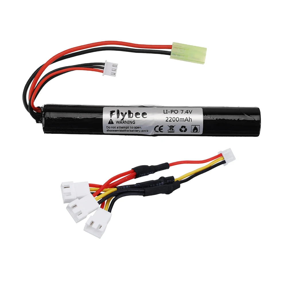 Lipo Power Battery Airsoft gub battery 7.4V 2200MAH 40C AKKU Mini Airsoft toys Gun 2200mAh 7.4V 2S Battery model parts