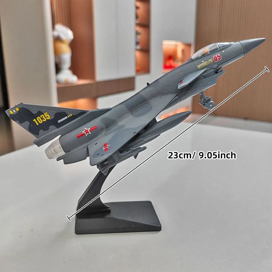 Fighter Die Casting Models-High Quality Alloy, Fine Gray and Stealth Aircraft with Brackets, Fighter Models