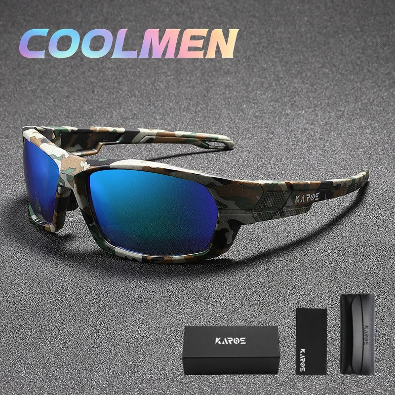 2026 COOLMEN Polarized Anti Glare Sunglasses Men UV400 Outdoor Sports Eyewear for Fishing Cycling Hiking with Box YZ41
