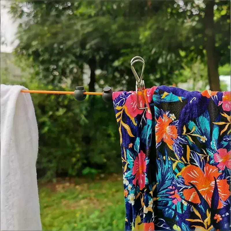 Retractable Clothes Drying Rack: 1Pcs Rope Outdoor Portable Clothesline Storage Laundry Camping Line