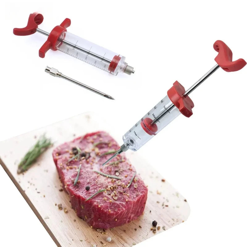 1PC Kitchen Seasoning Injector  Turkey Needle Marinade Injector  Kitchen Accessories  Grill Needle Party Supplies  BBQ Tools