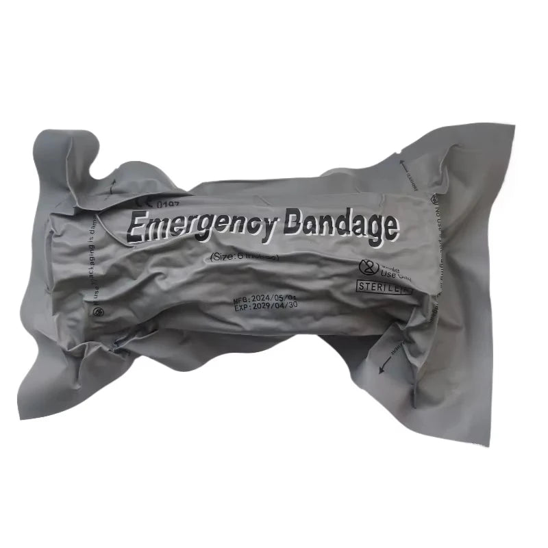 6/4 Inch Medical Trauma Kit Outdoor Hiking Camping First Aid Israeli Bandage IFAK Trauma Wound Care Emergency Safety Protection
