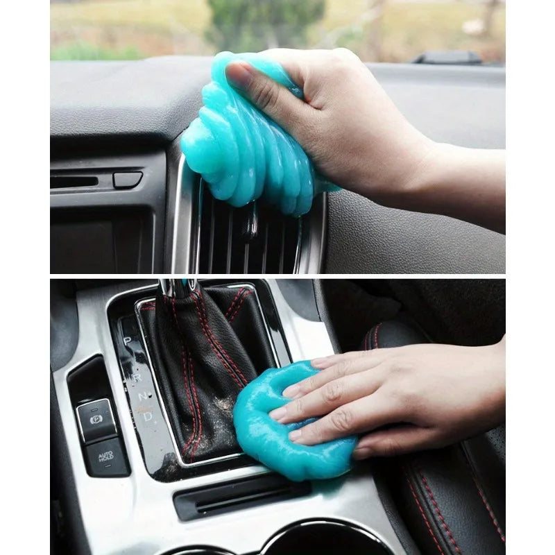 1pc Magic Gel Dust Remover, Car Interior Dust Remover - Clean Car Vents, Keyboards, And More With Ease - Perfect Car Cleaning Ac