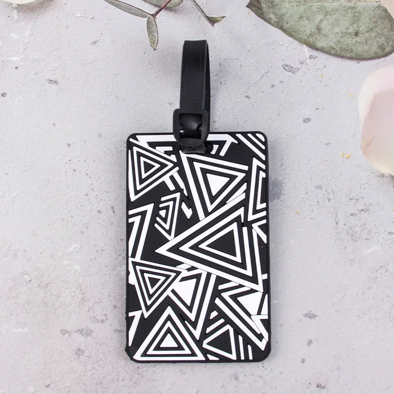 Fashion PVC Luggage Tag Boarding Pass Luggage Tags Suitcase Address Label Travel Accessories Bag Tags for Luggage