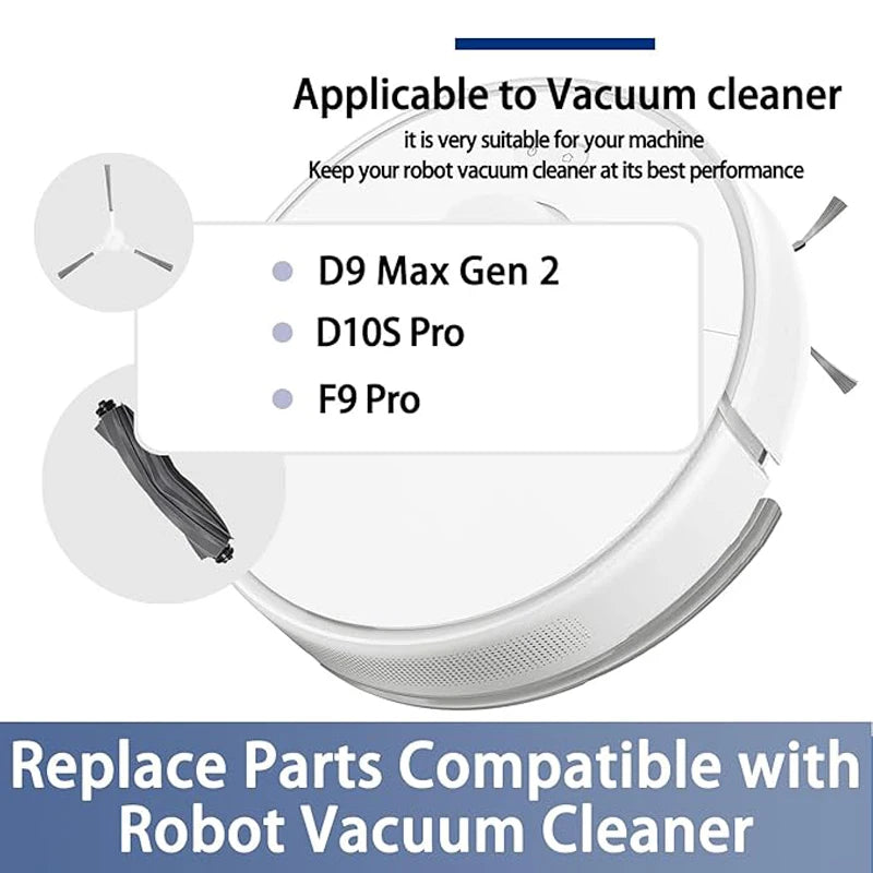 For Dreame D9 Max Gen2/D10S Pro/D10S Robot Vacuum Accessories Main Brush HEPA Filters Mop Pads Side Brush Replacement Parts