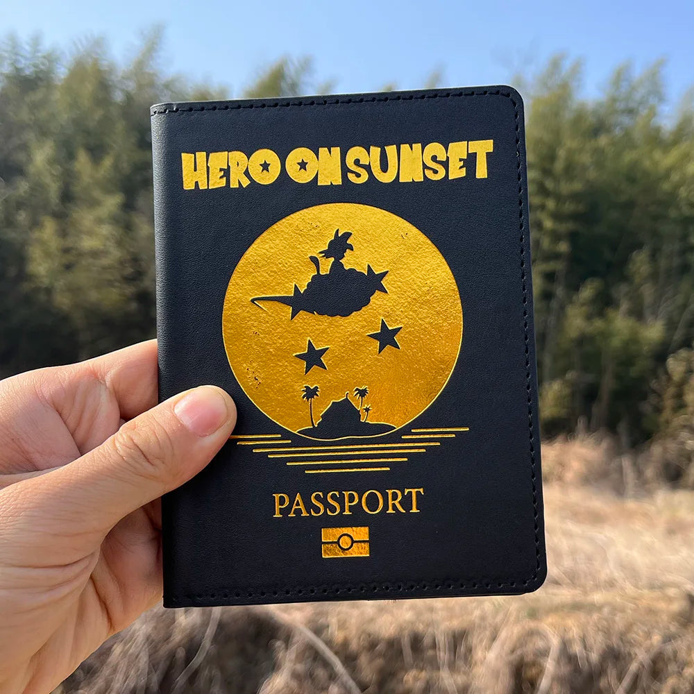 Japanese Super Hero Z Passport Cover Anime Travel Case for Passports