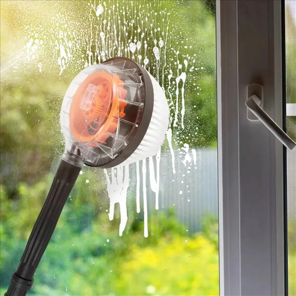 High Pressure High Pressure Car Wash Brush Rotating Round EVA+ABS Water Cleaning Brush Rigid Clean 42 cm Car Cleaning Brush