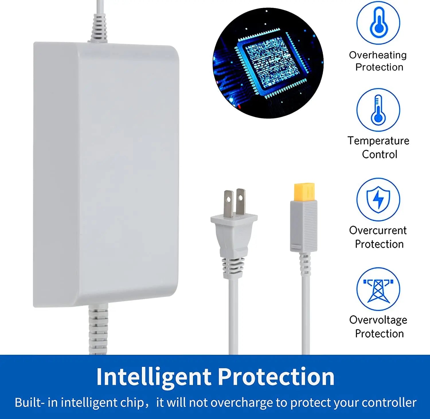 NEW For Nintend Wii UConsol Adapter 100-240V 15V 5A Home Wall Power Supply AC Charger Adapter EU/US Plug Console