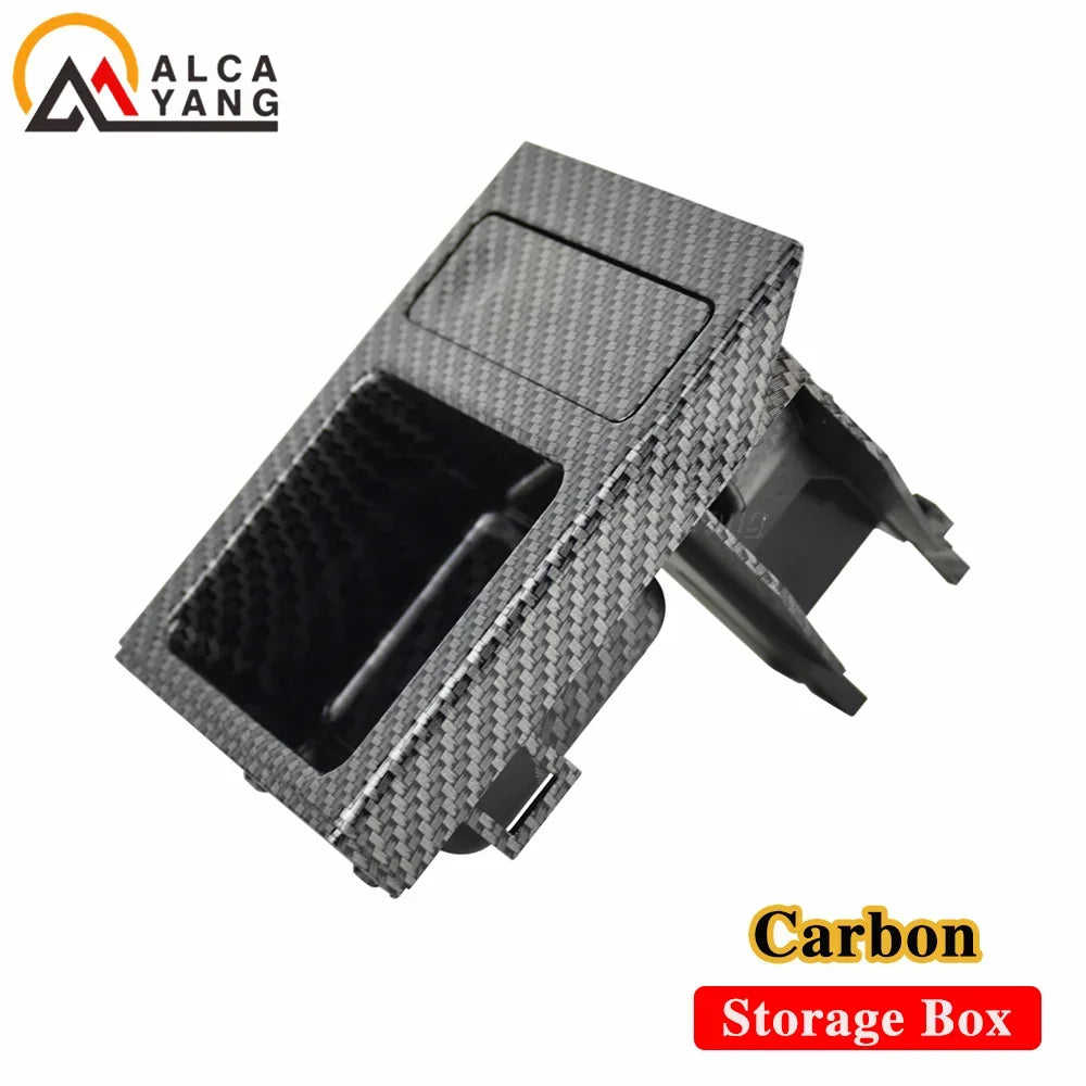 Black Double Hole Car Vehicle Front Center Console Storage Box Coin + Cup Holder for BMW E46 3SERIES 1999-2006 51168217957